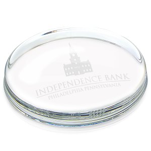 Clearview Oval Paperweight