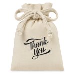 Bow Tie Small Canvas Gift Pouch
