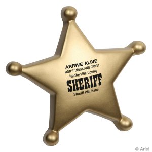 Sheriff's Badge Stress Ball