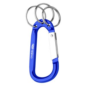 8mm Carabiner with Three Split Rings