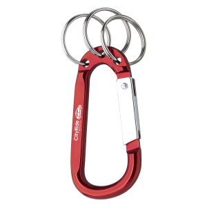 8mm Carabiner with Three Split Rings