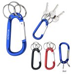 8mm Carabiner with Three Split Rings