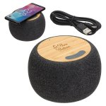 Bamboo Beat Wireless Charger Speaker