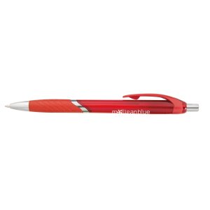 ClearView Chrome Accent Blue Ink Pen