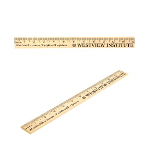 Basswood Classroom Ruler, 12 Inch