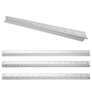 Architect's 12" Aluminum Triangle Ruler