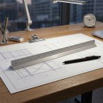 Architect's 12" Aluminum Triangle Ruler