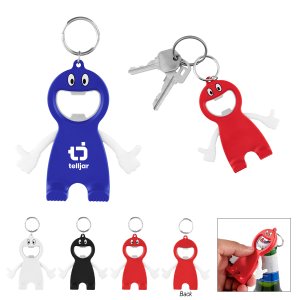 Stand Up Bottle Opener Keychain