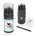 Color Splash 12-Piece Pencil Tube