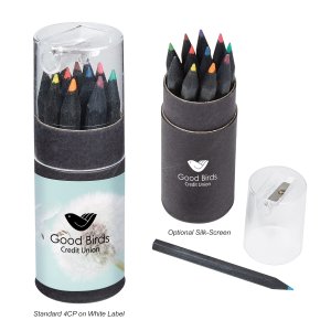 Color Splash 12-Piece Pencil Tube