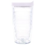 Clear Tumbler With Frosted Lid