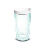 Clear Tumbler With White Lid