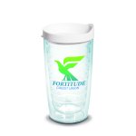 Clear Tumbler With White Lid