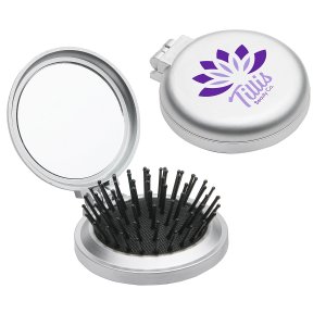 City Round Travel Mirror Brush