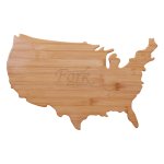 Bamboo Cutting Board in USA Shape