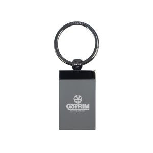 Velvet Soft-Touch Split Ring Keychain