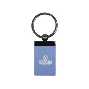 Velvet Soft-Touch Split Ring Keychain