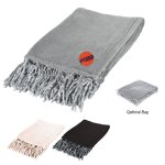 Fringed Chenille Throw Blanket 62"x48"