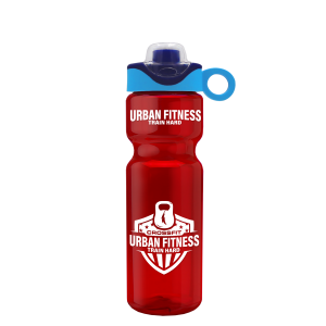 Adventurer Bottle with Two-Tone Drink-Thru Lid with Silicone Loop - 28 oz.
