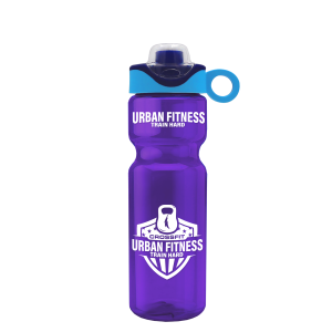 Adventurer Bottle with Two-Tone Drink-Thru Lid with Silicone Loop - 28 oz.