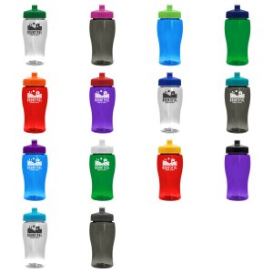 Jr. Crystal Color Bottle with Push-Pull Lid - 18 oz.