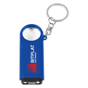 Double LED Magnifier Key Chain