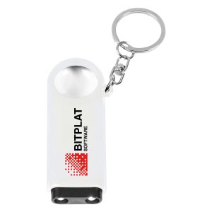 Double LED Magnifier Key Chain
