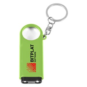 Double LED Magnifier Key Chain