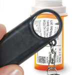 Double LED Magnifier Key Chain