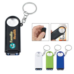 Double LED Magnifier Key Chain