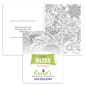 Floral Bliss Adult Coloring Book
