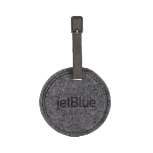 Round Trip Felt Luggage Tag