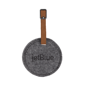 Round Trip Felt Luggage Tag