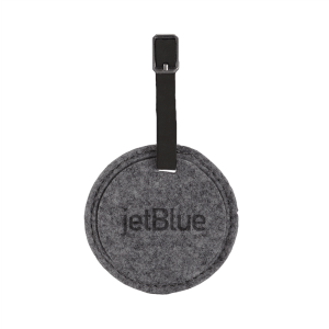 Round Trip Felt Luggage Tag