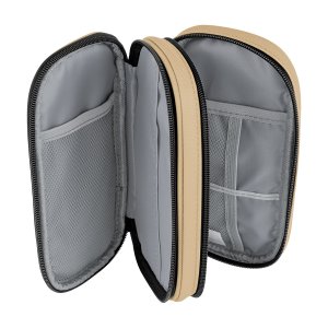Pocketed Leatherette Tech Organizer