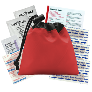 On-the-Go First Aid Cinch Bag - 11 Piece