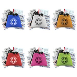 On-the-Go First Aid Cinch Bag - 11 Piece
