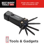 Best Buddy Tools Bright Idea Utility Light w/ Screwdriver Set