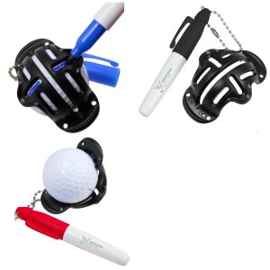 Pocket Golf Ball Marker and Stencil