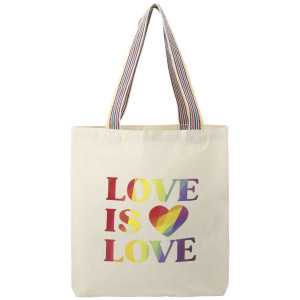 Rainbow Handle Recycled Cotton Tote