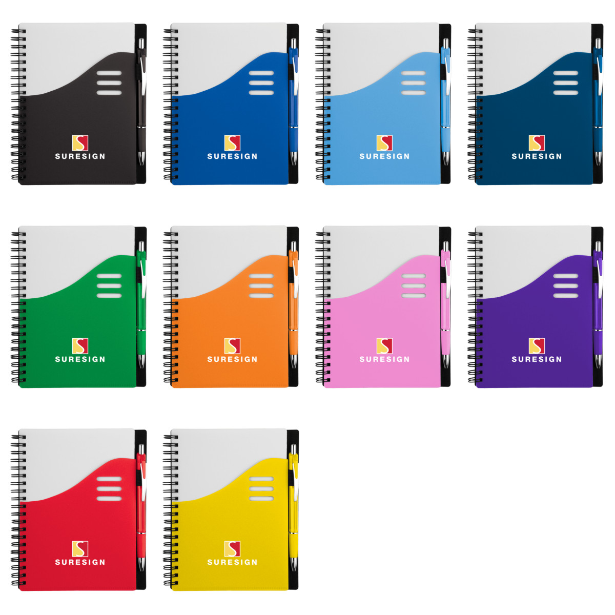 5.5" x 7" Color Wave Notebook Set