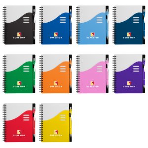 5.5" x 7" Color Wave Notebook Set