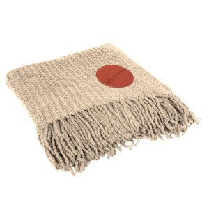 Plush Knit Fringe Throw