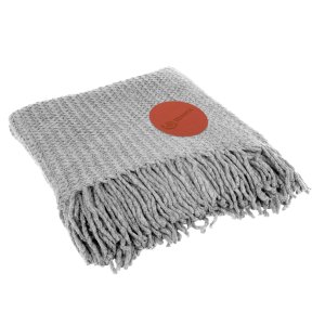 Plush Knit Fringe Throw