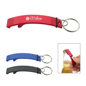 Curved Aluminum Keychain Bottle Opener