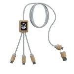 SCX Innovative Design 5-in-1 Bamboo Charging Cable 2A