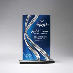 Medium Ribbon Rally Acrylic Award
