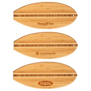 Hang Ten Bamboo Surfboard Cutting Board