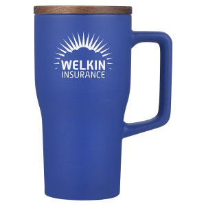 Mug & Lid Combo: Wood-Topper 18 oz