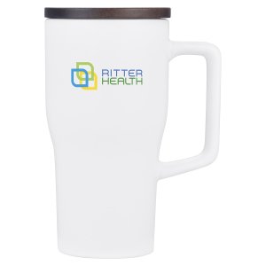 Mug & Lid Combo: Wood-Topper 18 oz